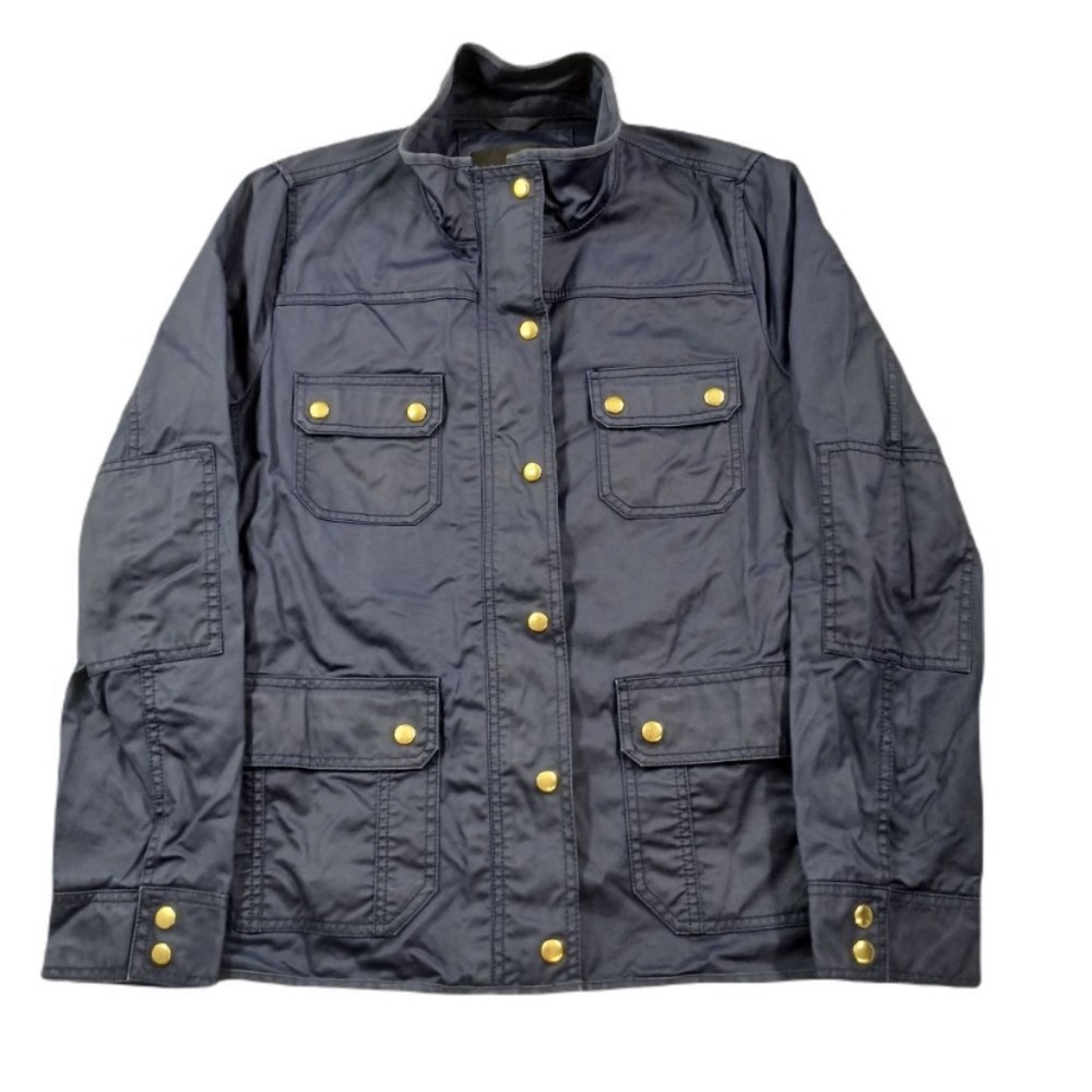 J. Crew Resin Coated Twill Field Jacket- XL Tall